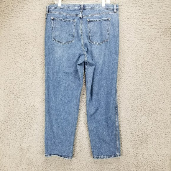 Banana Republic Jeans Womens 33 Medium Wash Stretch High Rise Shaping Slouch - Picture 9 of 14